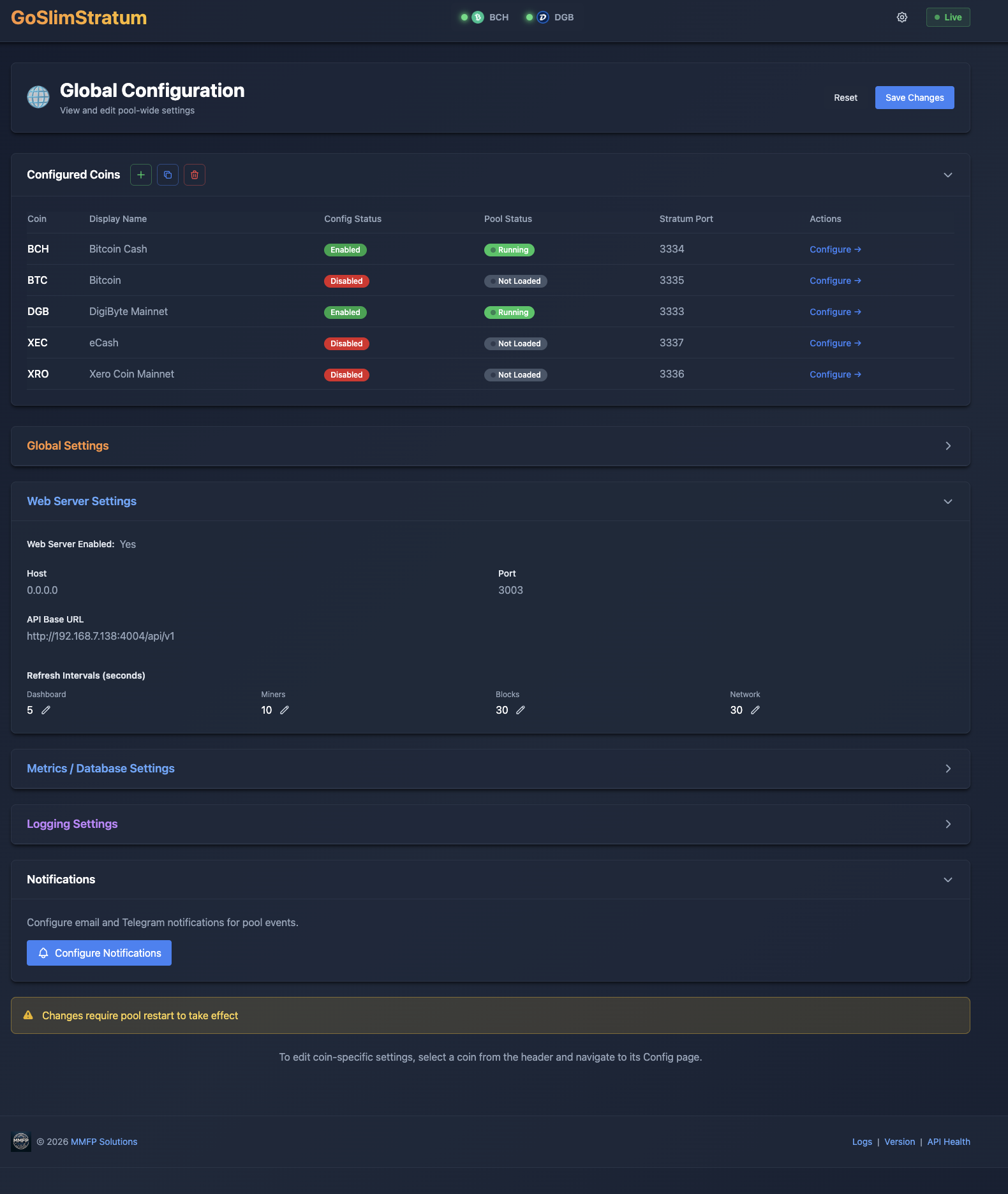 Global Configuration